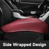 imageCAR PASS Luxury PU Leather Two Front Car Seat Covers Waterproof Seat Covers Compatible with Front Seat Armrests Airbag Compatible Anti Slip Universal Fit for Cars Suvs Vans Trucks Black BlueAll Red