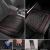 imageCAR PASS Luxury PU Leather Two Front Car Seat Covers Waterproof Seat Covers Compatible with Front Seat Armrests Airbag Compatible Anti Slip Universal Fit for Cars Suvs Vans Trucks Black BlueBlackRed