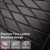imageCAR PASS Luxury PU Leather Two Front Car Seat Covers Waterproof Seat Covers Compatible with Front Seat Armrests Airbag Compatible Anti Slip Universal Fit for Cars Suvs Vans Trucks Black BlueBlackRed