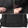 imageCAR PASS Luxury PU Leather Two Front Car Seat Covers Waterproof Seat Covers Compatible with Front Seat Armrests Airbag Compatible Anti Slip Universal Fit for Cars Suvs Vans Trucks Black BlueBlackRed