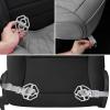 imageCAR PASS Luxury PU Leather Two Front Car Seat Covers Waterproof Seat Covers Compatible with Front Seat Armrests Airbag Compatible Anti Slip Universal Fit for Cars Suvs Vans Trucks Black BlueAll Gray