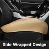 imageCAR PASS Luxury PU Leather Two Front Car Seat Covers Waterproof Seat Covers Compatible with Front Seat Armrests Airbag Compatible Anti Slip Universal Fit for Cars Suvs Vans Trucks Black BlueLight Beige