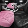 imageCAR PASS Luxury PU Leather Two Front Car Seat Covers Waterproof Seat Covers Compatible with Front Seat Armrests Airbag Compatible Anti Slip Universal Fit for Cars Suvs Vans Trucks Black BluePink