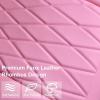 imageCAR PASS Luxury PU Leather Two Front Car Seat Covers Waterproof Seat Covers Compatible with Front Seat Armrests Airbag Compatible Anti Slip Universal Fit for Cars Suvs Vans Trucks Black BluePink