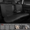 imageCAR Pass Skyline Two Front Pu Leather Car Seat Covers Airbag Compatible Universal fit for CarsSuvsVehiclesFront SeatBlack and BlackBlack Balck