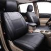 imageCAR Pass Skyline Two Front Pu Leather Car Seat Covers Airbag Compatible Universal fit for CarsSuvsVehiclesFront SeatBlack and BlackBlack Black