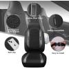 imageCAR PASS Sporty High Back 3D Oxford Waterproof Car Seat Cover Two Front Universal Carbon Fiber Leather Bucket Seat Cover All Weather Airbag Compatible Fit Sports Car SUV Sedan Truck Black GrayBlack Gray