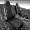 imageCAR PASS Sporty High Back 3D Oxford Waterproof Car Seat Cover Two Front Universal Carbon Fiber Leather Bucket Seat Cover All Weather Airbag Compatible Fit Sports Car SUV Sedan Truck Black GrayBlack