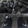 image:imageCAR PASS Embroidery Butterfly Steering Wheel Cover and Waterproof Car Floor MatsPink Car Mats 14515inch Steering Wheel Covers Universal Fit for Cars SuvsSedansVanfor Women GirlBlack and PinkBlack and Blue