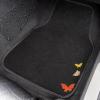 image:imageCAR PASS Embroidery Butterfly Steering Wheel Cover and Waterproof Car Floor MatsPink Car Mats 14515inch Steering Wheel Covers Universal Fit for Cars SuvsSedansVanfor Women GirlBlack and PinkBlack and Orange