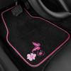 image:imageCAR PASS Embroidery Butterfly Steering Wheel Cover and Waterproof Car Floor MatsPink Car Mats 14515inch Steering Wheel Covers Universal Fit for Cars SuvsSedansVanfor Women GirlBlack and PinkPink Butterfly and Flower