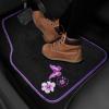 image:imageCAR PASS Embroidery Butterfly Steering Wheel Cover and Waterproof Car Floor MatsPink Car Mats 14515inch Steering Wheel Covers Universal Fit for Cars SuvsSedansVanfor Women GirlBlack and PinkPurple Butterfly and Flower