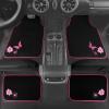 image:imageCAR PASS Embroidery Butterfly Steering Wheel Cover and Waterproof Car Floor MatsPink Car Mats 14515inch Steering Wheel Covers Universal Fit for Cars SuvsSedansVanfor Women GirlBlack and PinkPink Butterfly and Flower