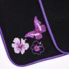 image:imageCAR PASS Embroidery Butterfly Steering Wheel Cover and Waterproof Car Floor MatsPink Car Mats 14515inch Steering Wheel Covers Universal Fit for Cars SuvsSedansVanfor Women GirlBlack and PinkBlack and Purple Butterfly