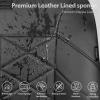 image:imageCAR PASS Leather Seat Covers Memory Foam Leather Car Seat Covers Front Seats Waterproof Universal Fit for Cars SUV Trucks Luxury Comfort Breathable Thick 3D Foam Faux Leather All Black