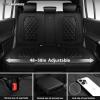 image:imageCAR PASS Luxury Leather Car Seat Covers Full Set 3D Rhombus Waterproof Faux Leather Seat Covers Universal Automotive Seat Cushion Fit for Sedan SUV Truck Van Armrest Airbag Compatible Solid BlackBlack