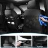 image:imageCAR PASS Luxury Nappa Leather Car Seat Covers Full Set Lumbar Support Seat Covers for Car 5 Seats Waterproof Car Seat Protector Automotive Seat Covers Universal Fit for Most Sedans SUV Trucks Black