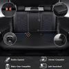 image:imageCAR PASS Luxury Nappa Leather Front Seat Covers Waterproof 3D Foam Seat Covers with Lumbar Support Breathable Auto Seat Cover Airbag Compatible Universal Fit for Sedan SUV Van Truck All Blackblack and blue