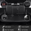 image:imageCAR PASS Luxury Nappa Leather Front Seat Covers Waterproof 3D Foam Seat Covers with Lumbar Support Breathable Auto Seat Cover Airbag Compatible Universal Fit for Sedan SUV Van Truck All Blackblack