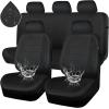image:imageCAR PASS Waterproof Car Seat Covers Front Seats Only with 5mm Composite EVA Neoprene Car Seat Cover with Separate Headrest Cover Quick Setup Universal Fit for Car SUV TrucksAirbag CompatibleGrayBlack Full Sets