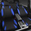 image:imageCAR PASS Waterproof Car Seat Covers Front Seats Only with 5mm Composite EVA Neoprene Car Seat Cover with Separate Headrest Cover Quick Setup Universal Fit for Car SUV TrucksAirbag CompatibleGrayBlue full sets
