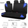 image:imageCAR PASS Waterproof Car Seat Covers Front Seats Only with 5mm Composite EVA Neoprene Car Seat Cover with Separate Headrest Cover Quick Setup Universal Fit for Car SUV TrucksAirbag CompatibleGrayBlue full sets
