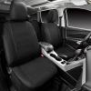 image:imageCAR PASS Waterproof Car Seat Covers Front Seats Only with 5mm Composite EVA Neoprene Car Seat Cover with Separate Headrest Cover Quick Setup Universal Fit for Car SUV TrucksAirbag CompatibleGrayBlack Full Sets