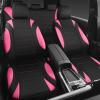 image:imageCAR PASS Waterproof Car Seat Covers Front Seats Only with 5mm Composite EVA Neoprene Car Seat Cover with Separate Headrest Cover Quick Setup Universal Fit for Car SUV TrucksAirbag CompatibleGrayPink Full Sets