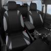 image:imageCAR PASS Waterproof Car Seat Covers Front Seats Only with 5mm Composite EVA Neoprene Car Seat Cover with Separate Headrest Cover Quick Setup Universal Fit for Car SUV TrucksAirbag CompatibleGrayBlack and Gray Full Sets