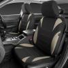 image:imageCAR PASS Waterproof Car Seat Covers Front Seats Only with 5mm Composite EVA Neoprene Car Seat Cover with Separate Headrest Cover Quick Setup Universal Fit for Car SUV TrucksAirbag CompatibleGrayBlack and Beige