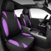 image:imageCAR PASS Waterproof Car Seat Covers Front Seats Only with 5mm Composite EVA Neoprene Car Seat Cover with Separate Headrest Cover Quick Setup Universal Fit for Car SUV TrucksAirbag CompatibleGrayPurple Black
