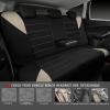 image:imageCAR PASS Waterproof Car Seat Covers Front Seats Only with 5mm Composite EVA Neoprene Car Seat Cover with Separate Headrest Cover Quick Setup Universal Fit for Car SUV TrucksAirbag CompatibleGrayBeige Full Sets