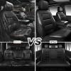 image:imageCAR PASS Memory Foam Car Seat CoversAir Cool Mesh Thick Seat Covers Front SeatsGray Metal Film Leather Seat Cover for CarUniversal Automotive Comfort for Most CarTruckAirbag CompatibleBlackGreyBlackGrey