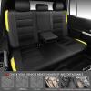image:imageCAR PASS Memory Foam Car Seat CoversAir Cool Mesh Thick Seat Covers Front SeatsGray Metal Film Leather Seat Cover for CarUniversal Automotive Comfort for Most CarTruckAirbag CompatibleBlackGreyblackyellow