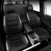 image:imageCAR PASS Memory Foam Car Seat CoversAir Cool Mesh Thick Seat Covers Front SeatsGray Metal Film Leather Seat Cover for CarUniversal Automotive Comfort for Most CarTruckAirbag CompatibleBlackGreyBlackGrey