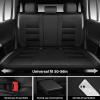 image:imageCAR PASS Memory Foam Car Seat CoversAir Cool Mesh Thick Seat Covers Front SeatsGray Metal Film Leather Seat Cover for CarUniversal Automotive Comfort for Most CarTruckAirbag CompatibleBlackGreygreyblack