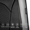 image:imageCAR PASS Memory Foam Car Seat CoversAir Cool Mesh Thick Seat Covers Front SeatsGray Metal Film Leather Seat Cover for CarUniversal Automotive Comfort for Most CarTruckAirbag CompatibleBlackGreyBlackGrey