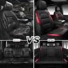 image:imageCAR PASS Memory Foam Car Seat CoversAir Cool Mesh Thick Seat Covers Front SeatsGray Metal Film Leather Seat Cover for CarUniversal Automotive Comfort for Most CarTruckAirbag CompatibleBlackGreyBlackRed