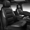 image:imageCAR PASS Memory Foam Car Seat CoversAir Cool Mesh Thick Seat Covers Front SeatsGray Metal Film Leather Seat Cover for CarUniversal Automotive Comfort for Most CarTruckAirbag CompatibleBlackGreyBlackGrey