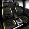 image:imageCAR PASS Memory Foam Car Seat CoversAir Cool Mesh Thick Seat Covers Front SeatsGray Metal Film Leather Seat Cover for CarUniversal Automotive Comfort for Most CarTruckAirbag CompatibleBlackGreyblackyellow