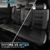 image:imageCAR PASS Memory Foam Car Seat CoversAir Cool Mesh Thick Seat Covers Front SeatsGray Metal Film Leather Seat Cover for CarUniversal Automotive Comfort for Most CarTruckAirbag CompatibleBlackGreygreyblack