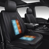 image:imageCAR PASS 2Pcs Cooling car seat Covers Nappa Leather 3Speed Ventilated seat Cushion Front Seats for Summer 1224V All Season Universal Fit for Sedan SUV Truck Upgraded Perforated Leatherette Black