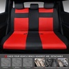 image:imageCAR PASS 3D Foam Leather Car Seat Covers Two Front Seats only Air Cool Mesh Thick Seat Covers All Weather Car Seat Cover Comfort amp Protection for TruckSUVSedanVan Airbag Compatible BlackBlack and Red