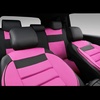 image:imageCAR PASS 3D Foam Leather Car Seat Covers Two Front Seats only Air Cool Mesh Thick Seat Covers All Weather Car Seat Cover Comfort amp Protection for TruckSUVSedanVan Airbag Compatible BlackBlack and Pink