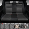 image:imageCAR PASS 3D Foam Leather Car Seat Covers Two Front Seats only Air Cool Mesh Thick Seat Covers All Weather Car Seat Cover Comfort amp Protection for TruckSUVSedanVan Airbag Compatible BlackBlack Charcoal