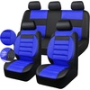 image:imageCAR PASS 3D Foam Leather Car Seat Covers Two Front Seats only Air Cool Mesh Thick Seat Covers All Weather Car Seat Cover Comfort amp Protection for TruckSUVSedanVan Airbag Compatible BlackBlack and Blue