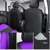 image:imageCAR PASS 3D Foam Leather Car Seat Covers Two Front Seats only Air Cool Mesh Thick Seat Covers All Weather Car Seat Cover Comfort amp Protection for TruckSUVSedanVan Airbag Compatible Blackblack and purple