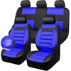 image:imageCAR PASS 3D Foam Leather Car Seat Covers Two Front Seats only Air Cool Mesh Thick Seat Covers All Weather Car Seat Cover Comfort amp Protection for TruckSUVSedanVan Airbag Compatible BlackBlack and Blue