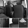 image:imageCAR PASS 3D Foam Leather Car Seat Covers Two Front Seats only Air Cool Mesh Thick Seat Covers All Weather Car Seat Cover Comfort amp Protection for TruckSUVSedanVan Airbag Compatible BlackBlack Charcoal