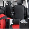 image:imageCAR PASS 3D Foam Leather Car Seat Covers Two Front Seats only Air Cool Mesh Thick Seat Covers All Weather Car Seat Cover Comfort amp Protection for TruckSUVSedanVan Airbag Compatible BlackBlack and Red
